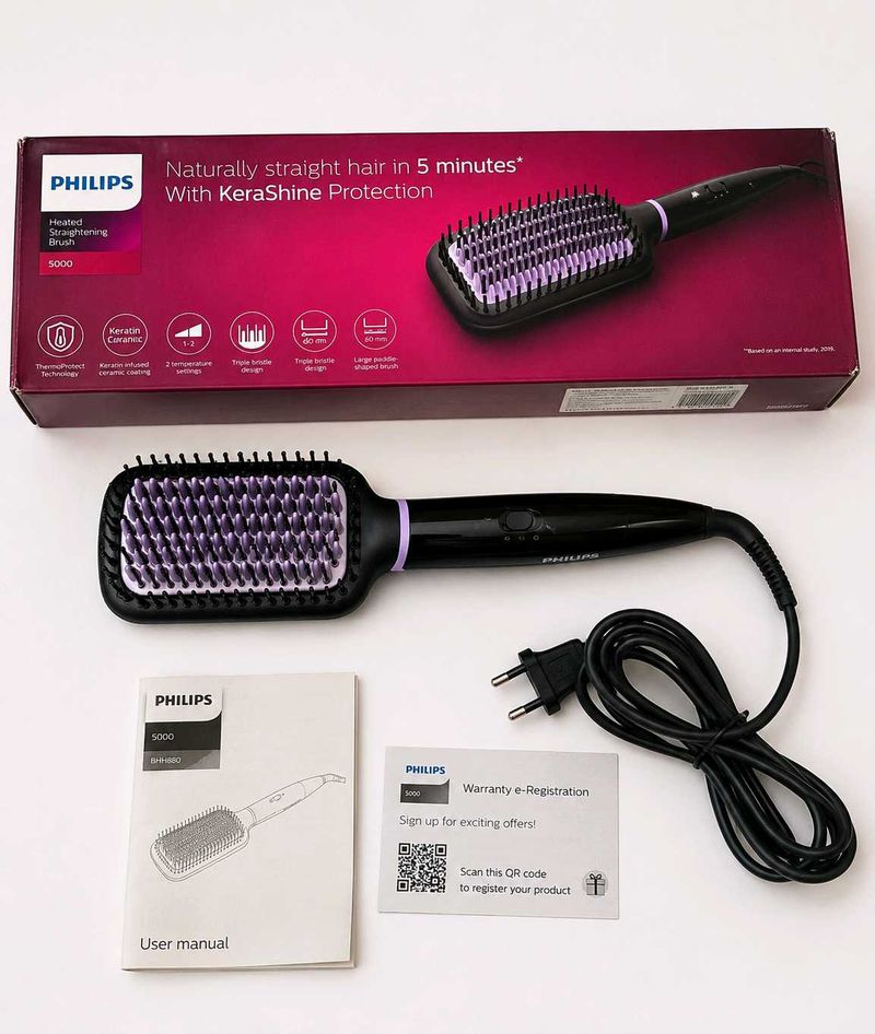 Electric Hair Straightening Brush