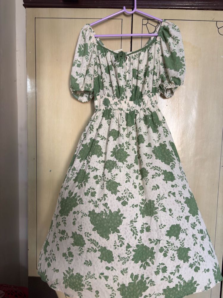 Chic Floral Print Midi Dress