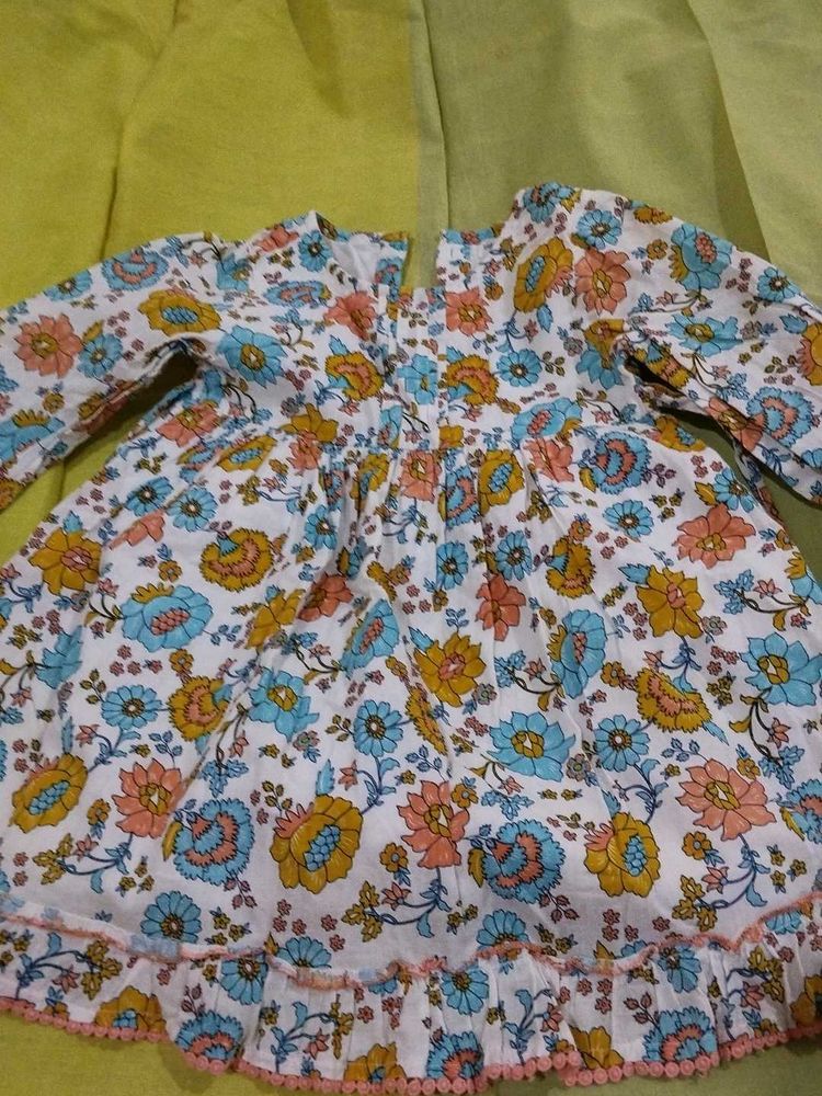 Cute Floral Print Dress for Girls