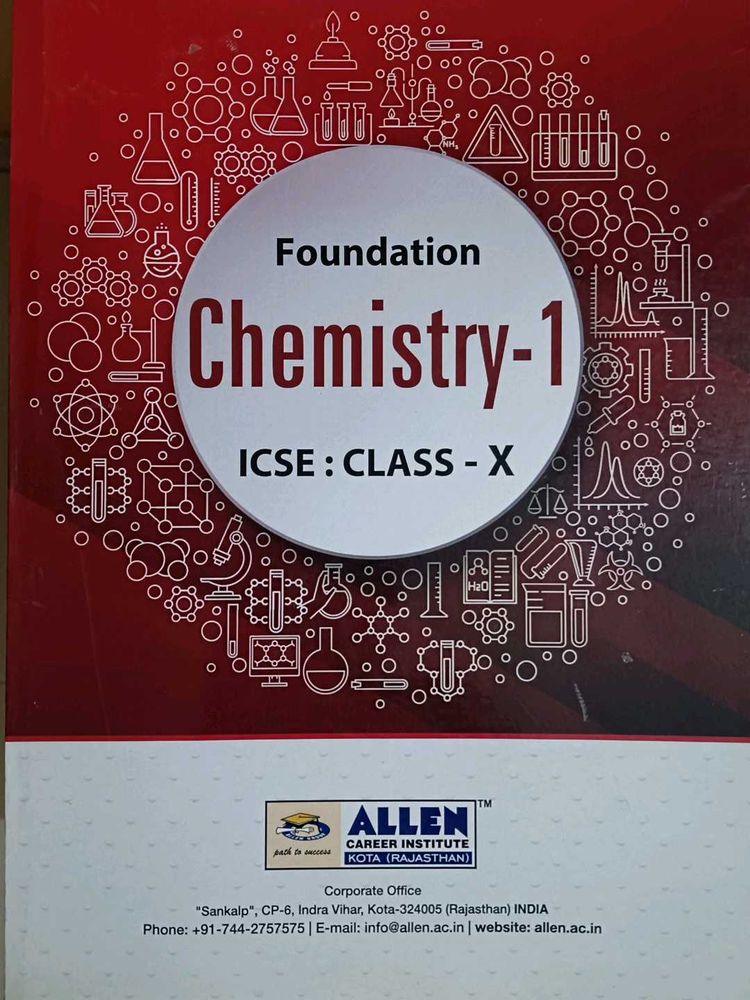 Foundation Chemistry-1 ICSE Class X Book