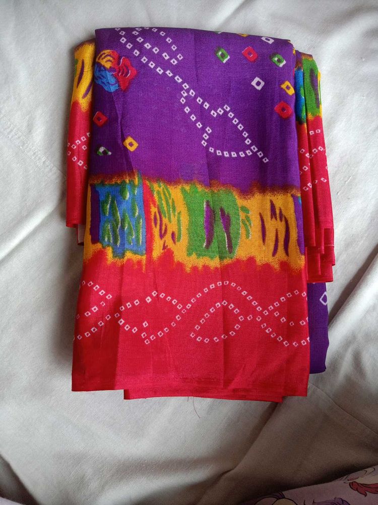 Vibrant Bandhani Saree pack of 5