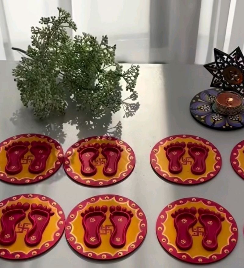 Handmade Lakshmi Charan (2 Pieces)