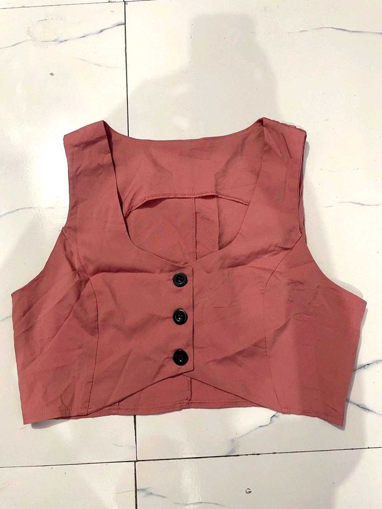 Chic Cropped Vest Top.