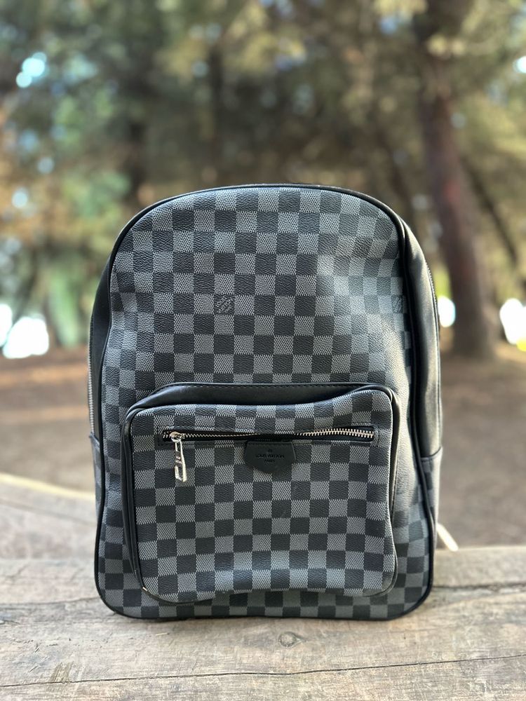 Stylish Checkerboard Backpack