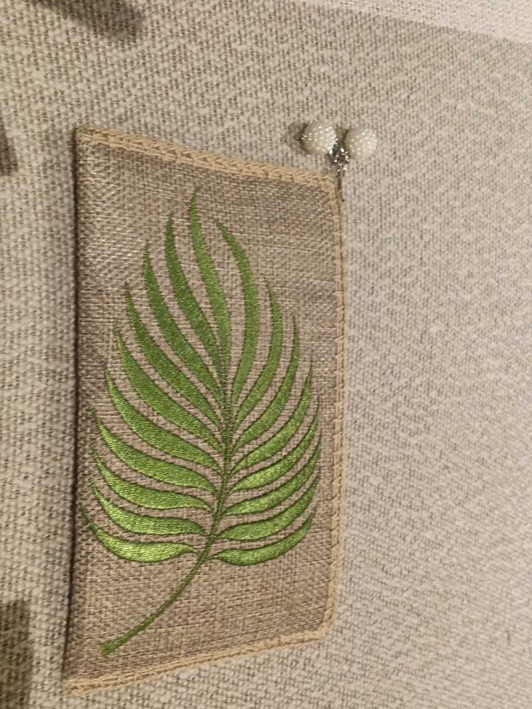 Handmade Leaf Design Pouch