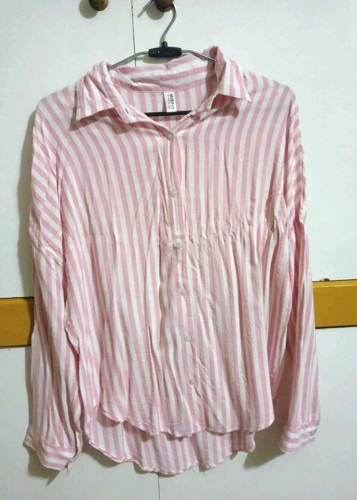 Striped Button-Down Shirt