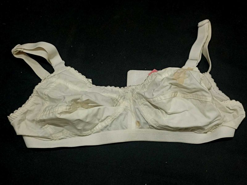 White Cotton Bra