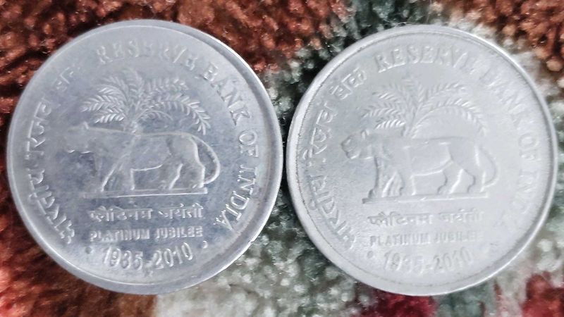Rare Platinum Jubilee Coins 2 Pcs Set
