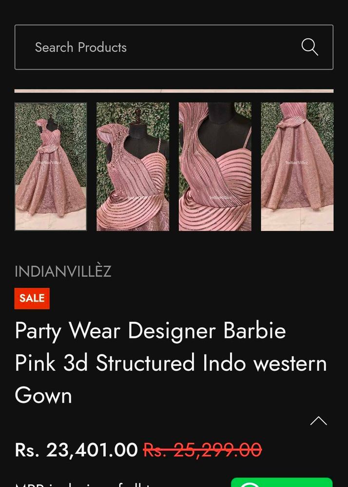 Designer Barbie Pink Gown...