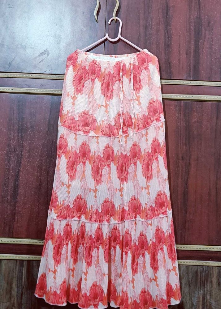 Floral Print Ethnic Skirt