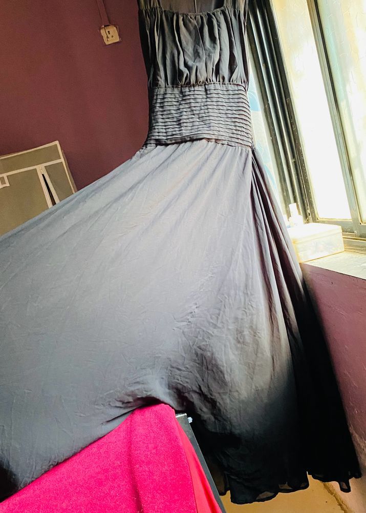 Party Wear Black Gown