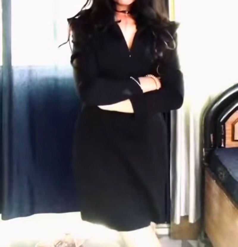 Classic Black V-Neck Dress