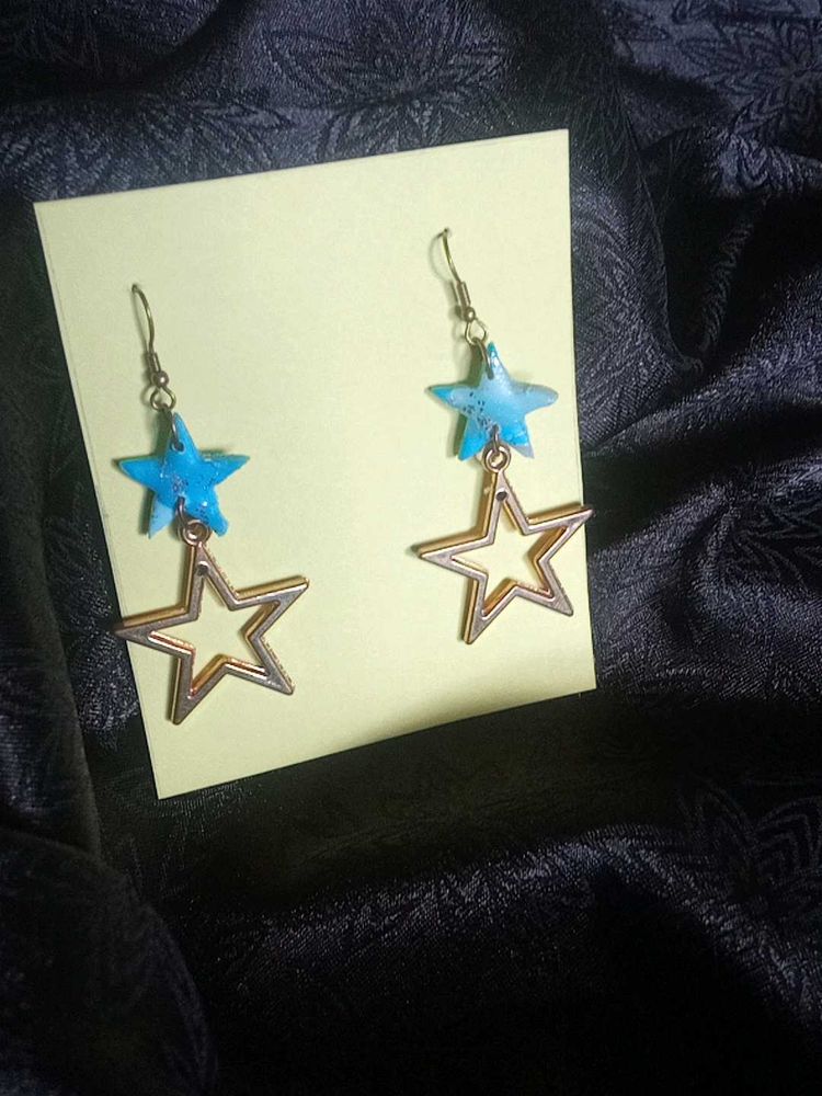 Star Drop Earrings