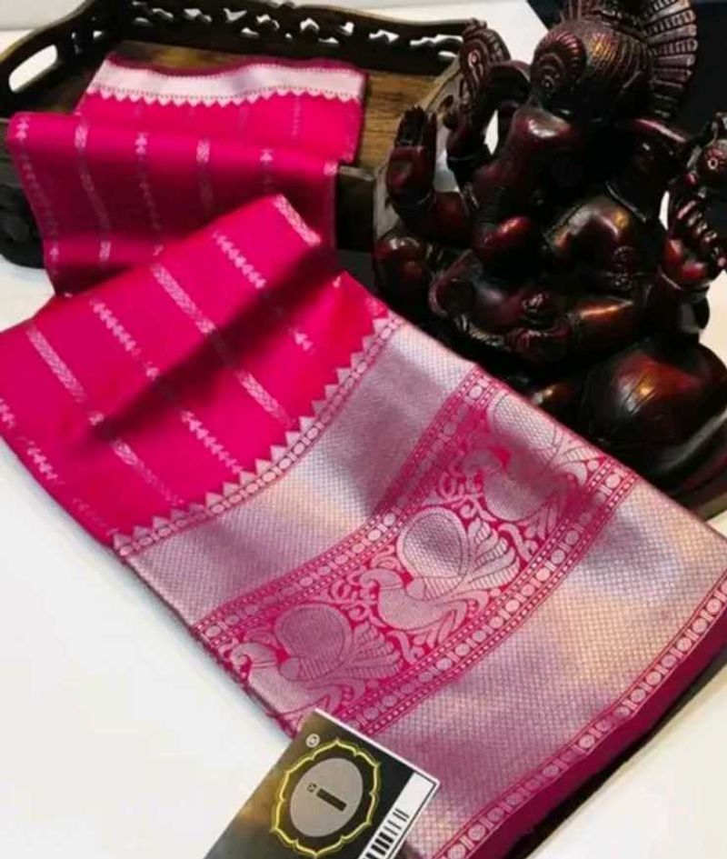 Hot Pink Saree New Arrival