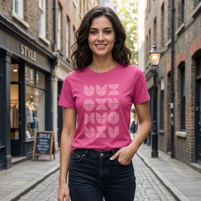 Pink Graphic Print T-Shirt