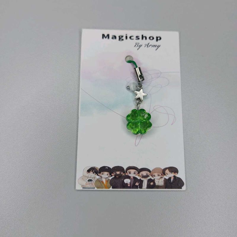 Cute Clover Charm Phone Strap