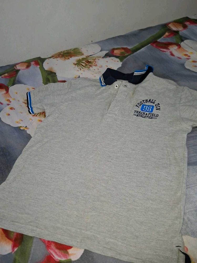 Grey Football T-Shirt