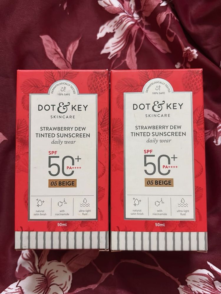 2 Dot &amp; Key Strawberry Dew Tinted Sunscreen SPF 50