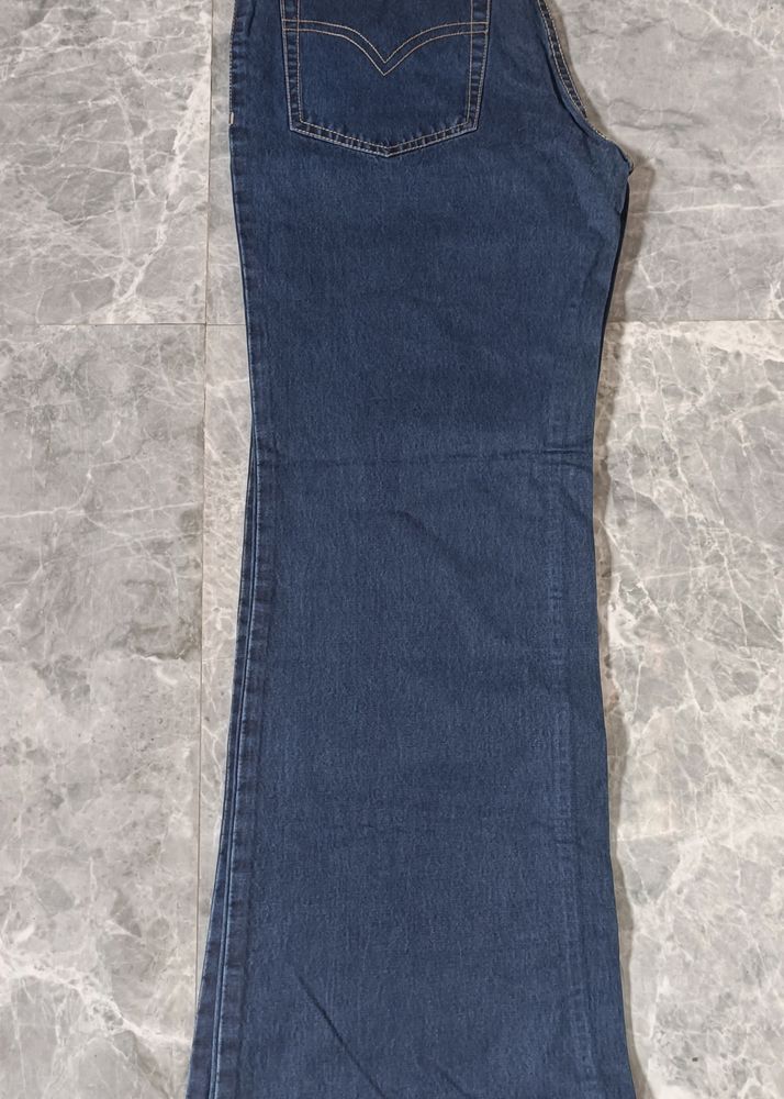 Bell Bottom Blue Jeans New Not Use