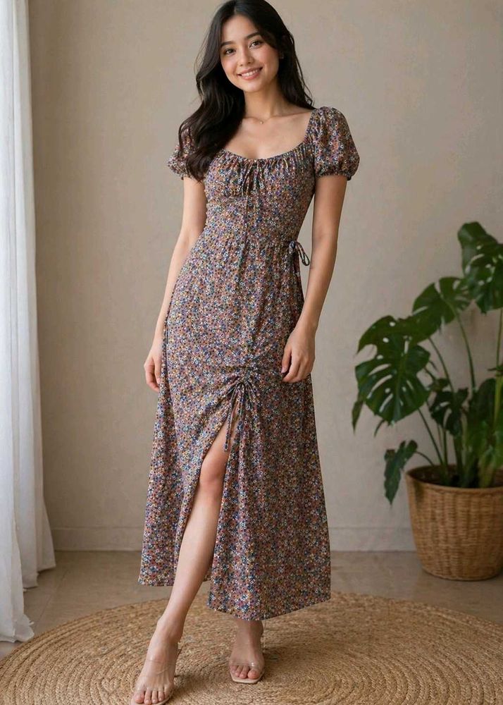 Floral Print Maxi Dress
