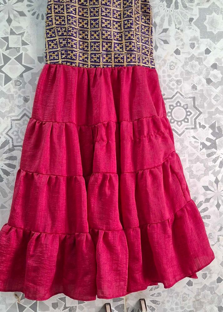 Beautiful Tiered Ethnic Gown