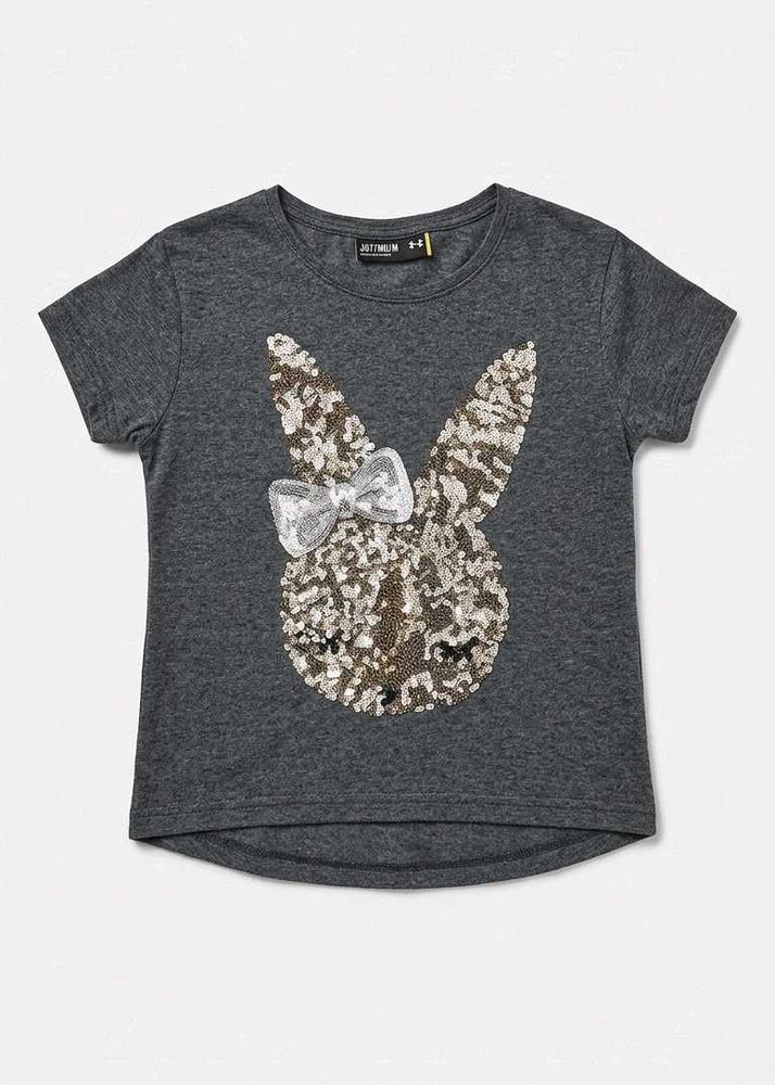 Girls Sequined Bunny T-Shirt