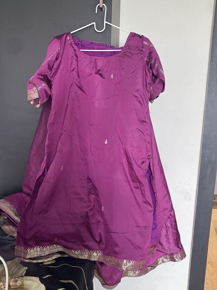Elegant Purple Kurta Set with Dupatta