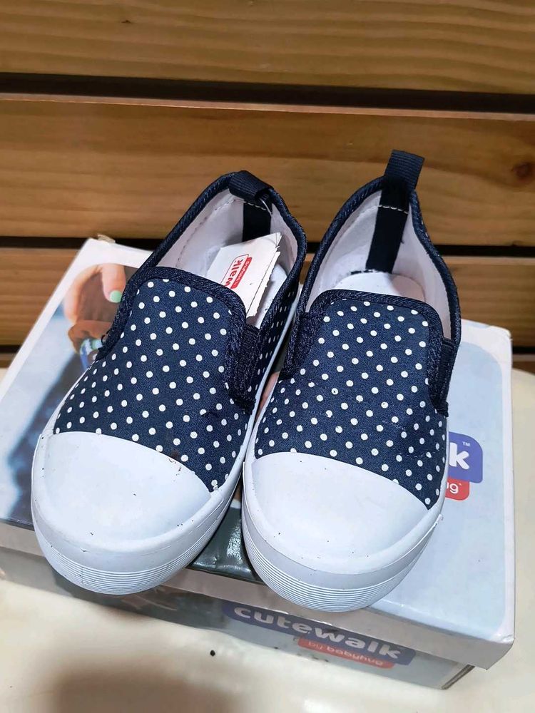 Cute Polka Dot Slip-On Shoes