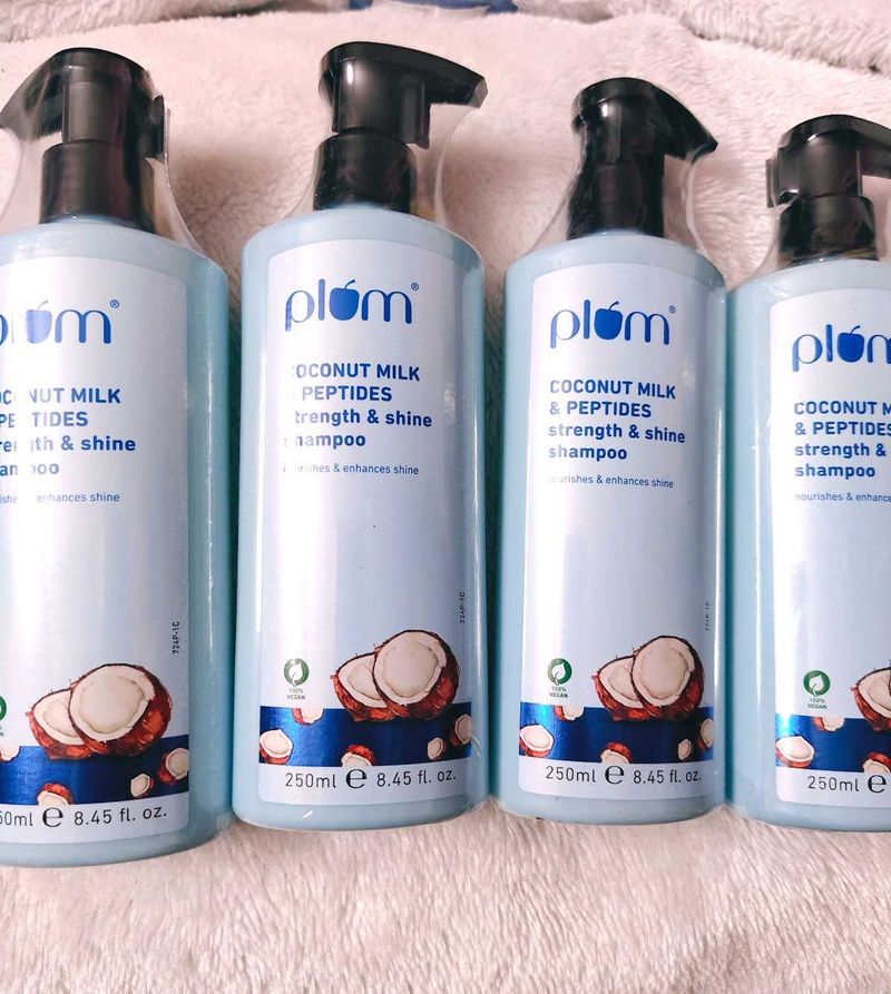 Plum Coconut Milk &amp; Peptides Shampoo Pack of 7