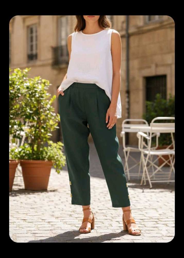 Elegant Olive Green pants