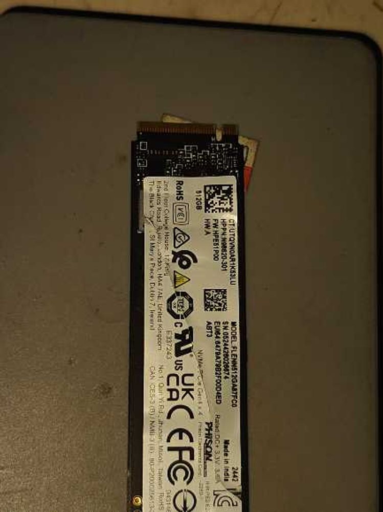 512GB NVMe SSD M.2 Drive