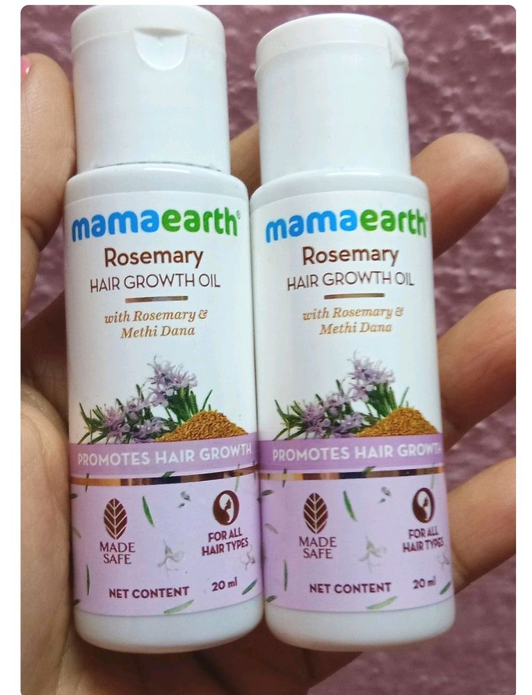 😍 MAMAEARTH ROSEMARY HAIR GROWTH OIL PACK OF 2⃣