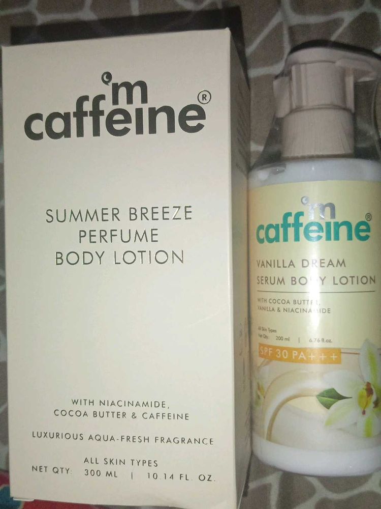 mCaffeine Body Lotion, Sunscreen  Set