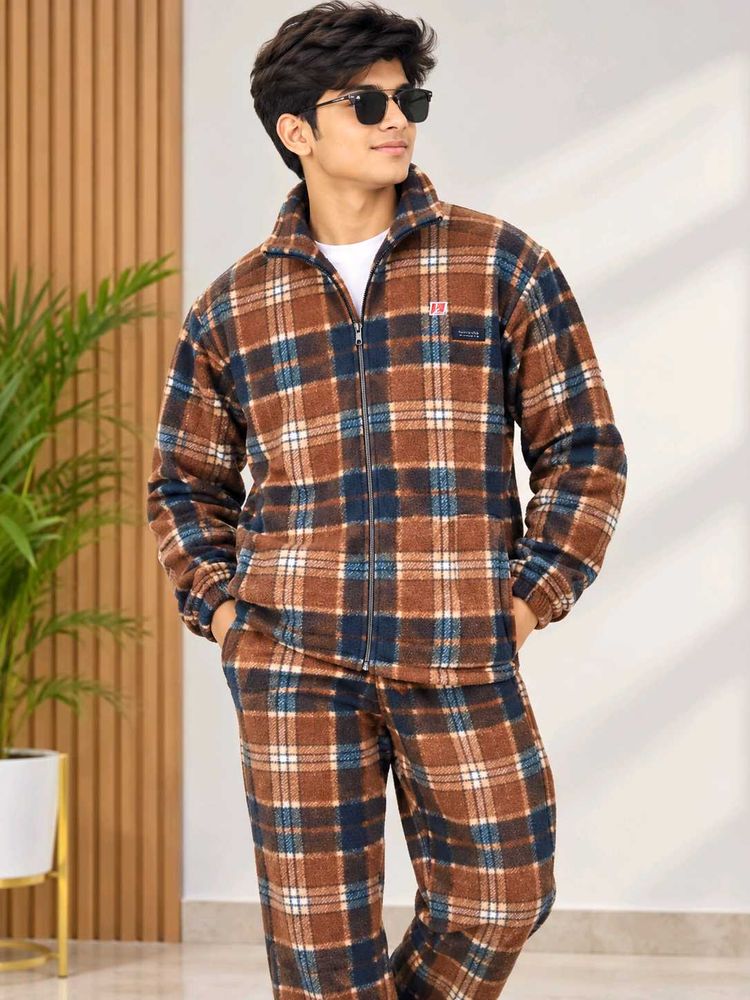 Cozy Plaid Fleece Jacket