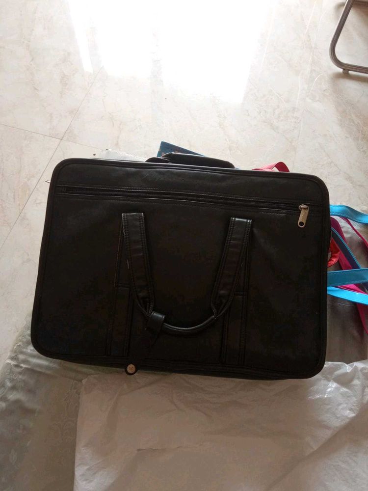 Classic Black Briefcase Bag