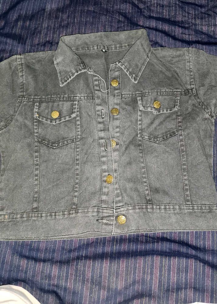 Stylish Grey Denim Jacket