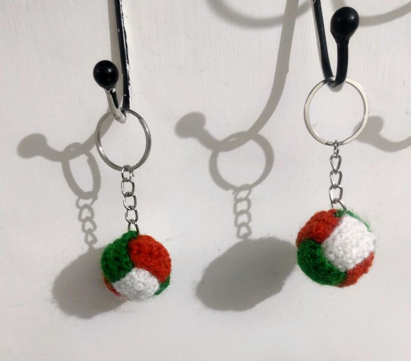 Crochet Ball Keychains, Handmade, New 🏐 Keychain