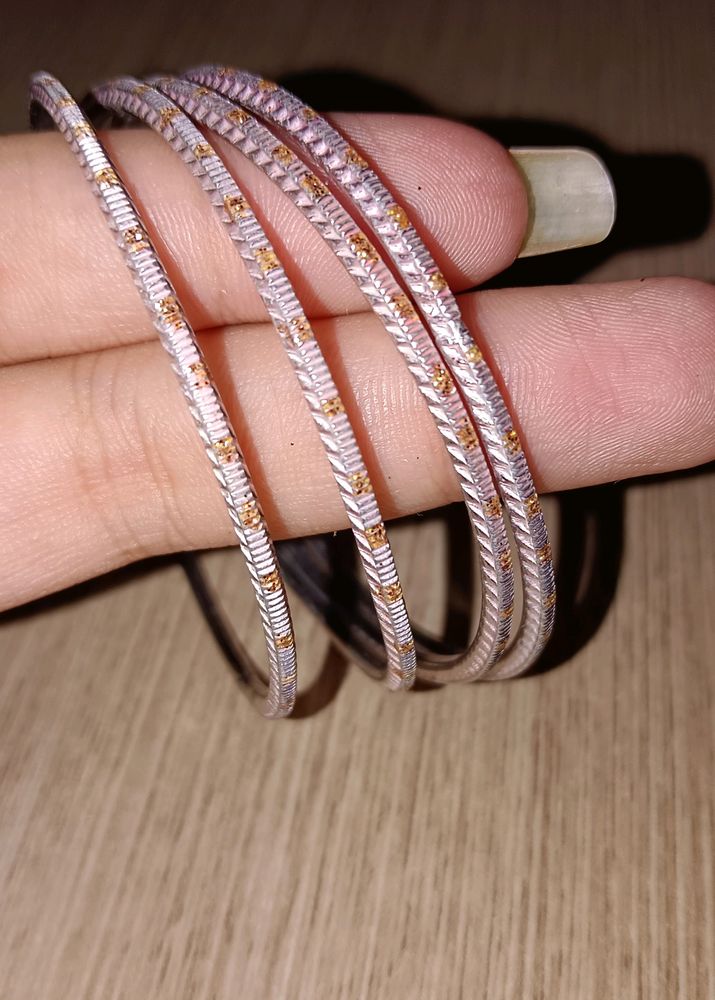 Baby Pink Colour Bangles Set