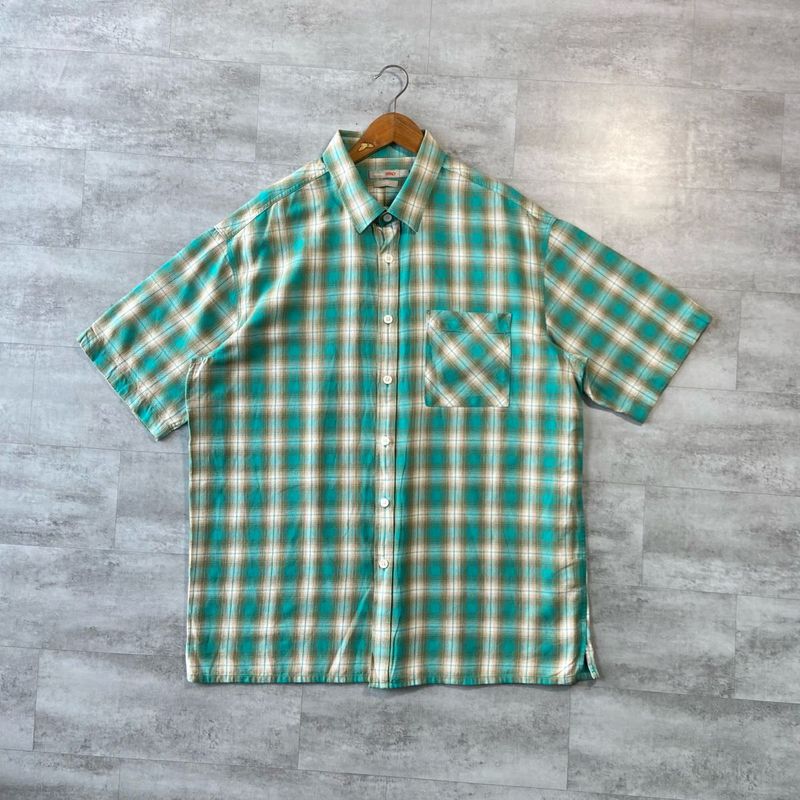 Men's Plaid Short Sleeve Shirt