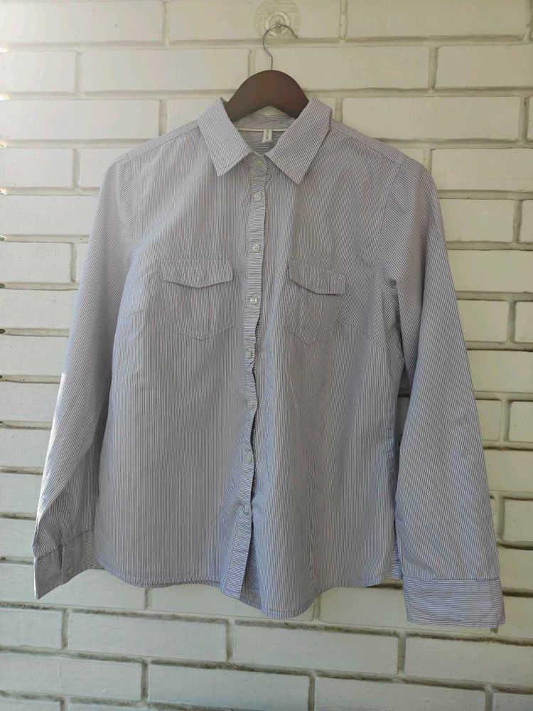 Classic purple Striped Button-Down Shirt