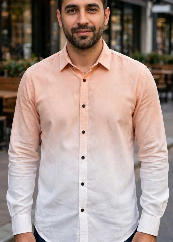 Men's Ombre Long Sleeve Shirt