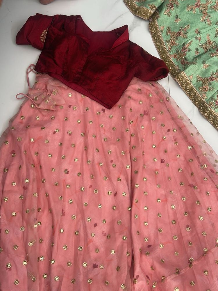 Elegant Pink Lehenga Choli Set