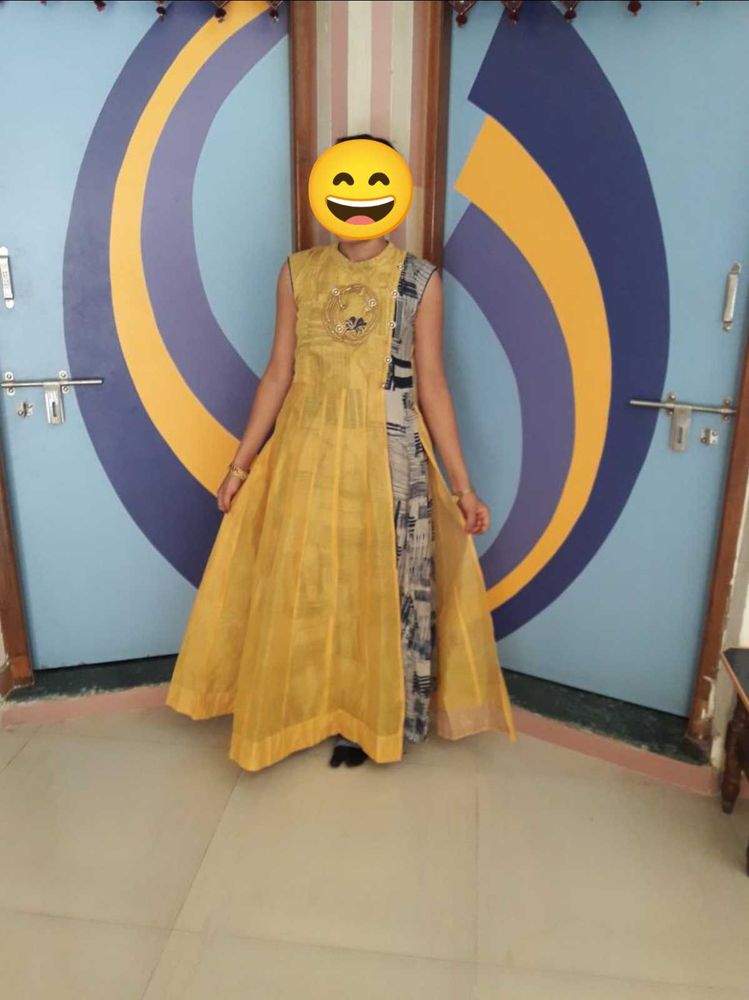 Yellow &amp; Grey Dress