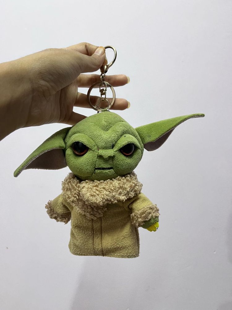 Baby Yoda Plush Keychain