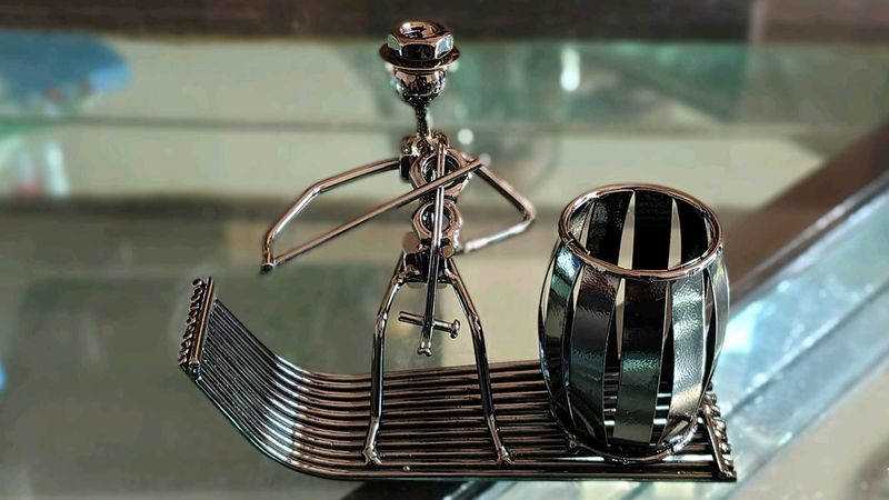 Unique Metal Figurine Decor