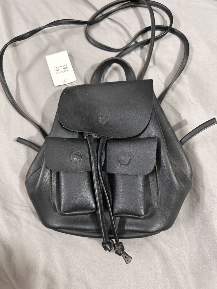Mini Black Backpack