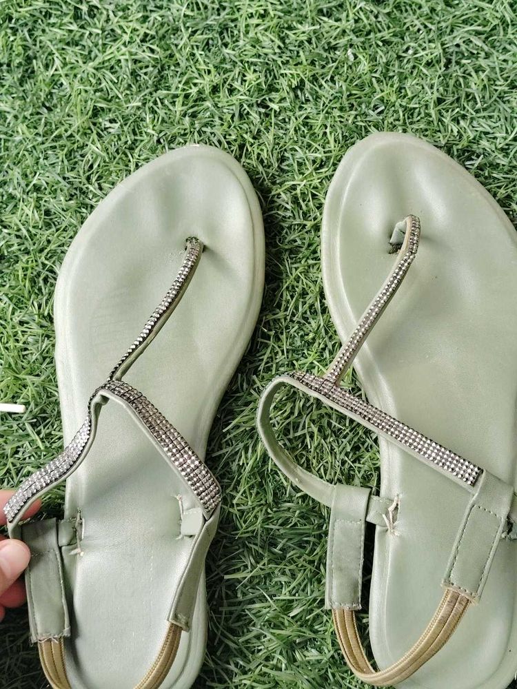 Sparkling Thong Sandals