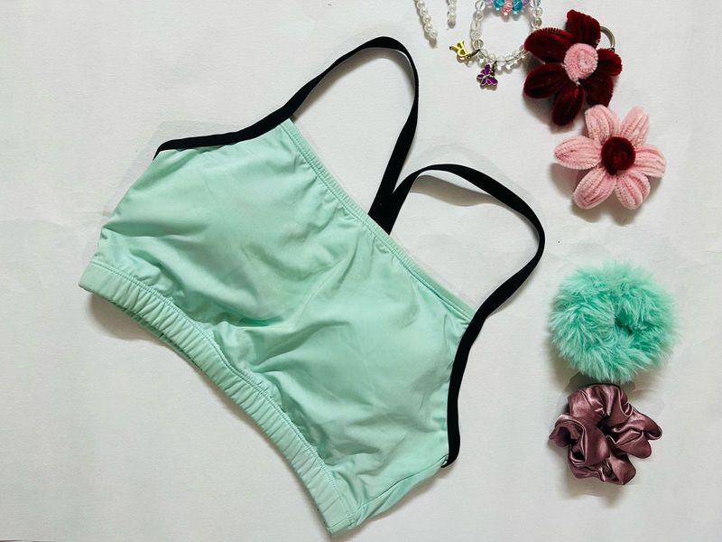 Comfortable Mint Green Sports Bra