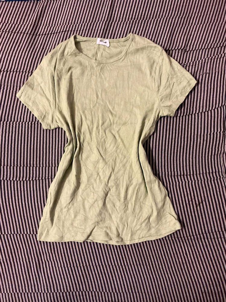 Sage Green Short Sleeve Top