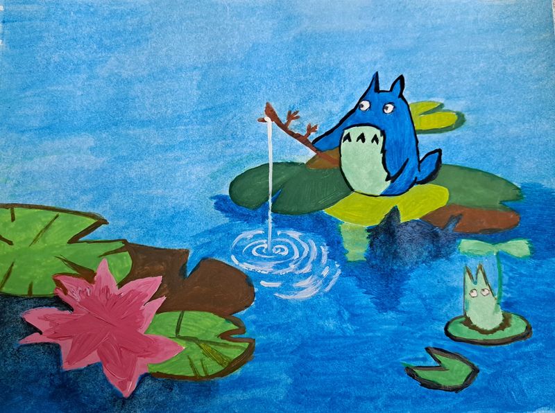 Japanese Painting. For Home Decor. Handmade